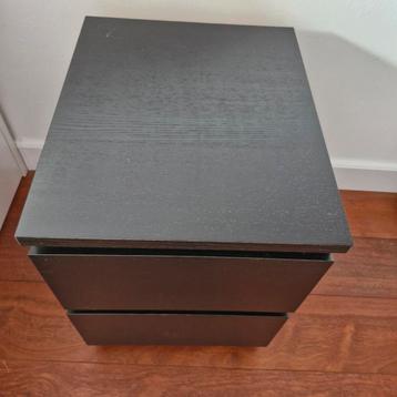 Zwarte Malm nachtkastjes van Ikea - afbeelding 4 Zwarte Malm nachtkastjes van Ikea - afbeelding 4