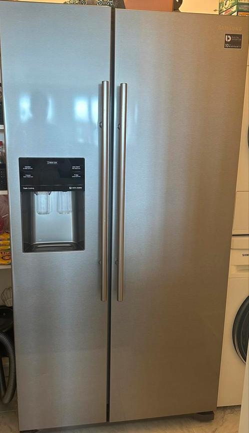 Samsung Amerikaanse koelkast, Witgoed en Apparatuur, Koelkasten en IJskasten, Gebruikt, Met aparte vriezer, 200 liter of meer