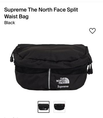 Nieuwe supreme x the north face split waste bag