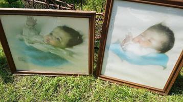 Bessie Pease Gutmann baby schilderijtjes1876–1960 (brocante)