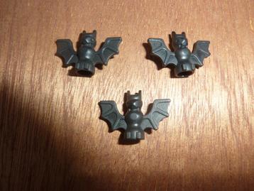 LEGO dieren: 3 stuks zwarte vleermuizen