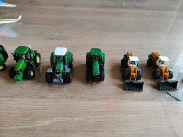 Siku miniatuur tractortjes + aanhangers (1:87)