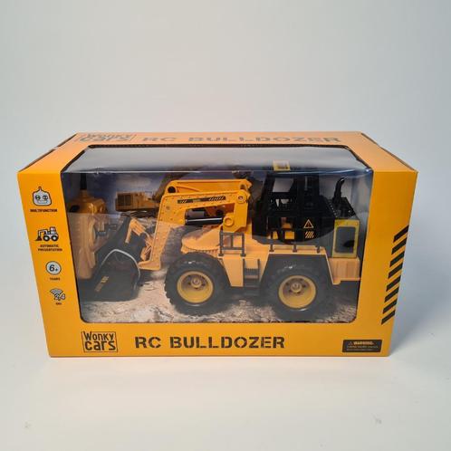 Wonky Cars RC Bulldozer 1:24 | Op afstand bestuurbaar, Kinderen en Baby's, Speelgoed | Speelgoedvoertuigen, Nieuw, Ophalen of Verzenden