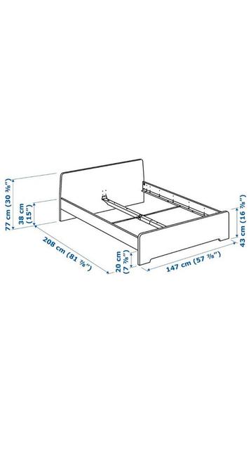 Ikea ASKVOLL bedframe - afbeelding 2