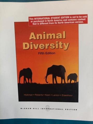 Animal Diversity 5th Edition