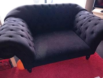 zwarte loveseat
