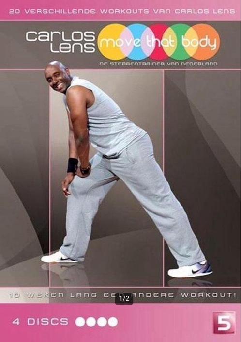 Carlos Lens - Move that body, Cd's en Dvd's, Dvd's | Sport en Fitness, Zo goed als nieuw, Cursus of Instructie, Yoga, Fitness of Dans