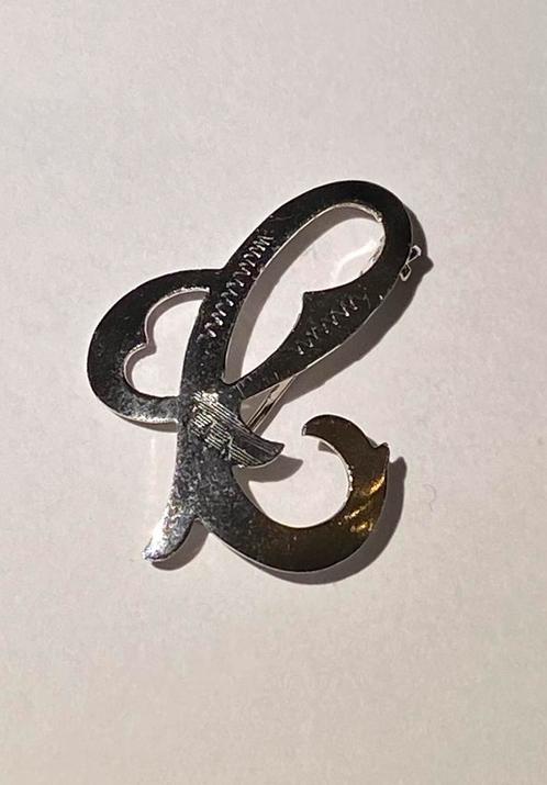 vintage 835 zilveren broche van de letter  ‘C’  of  ‘e’, Sieraden, Tassen en Uiterlijk, Broches, Zo goed als nieuw, Zilver, Zilver