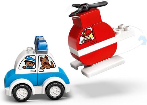 10957 Lego Duplo Brandweerhelikopter en politiewagen, Kinderen en Baby's, Speelgoed | Duplo en Lego, Nieuw, Duplo, Complete set