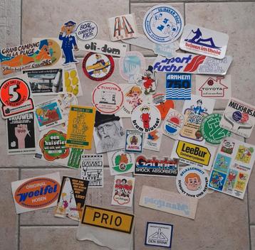 Batch stickers, jaren 70/80 45 stuks, 