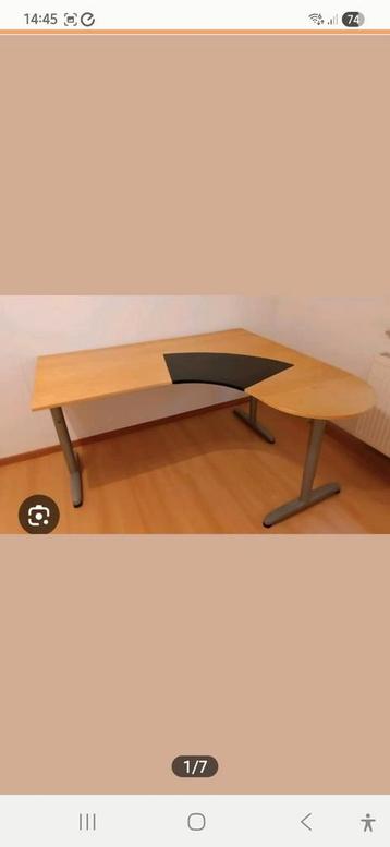 Ikea Bureau - Galant Hoekbureau - afbeelding 1 Ikea Bureau - Galant Hoekbureau - afbeelding 1