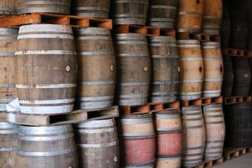Regenton, regenopvang, houten ton, regentonnen wijnvat!