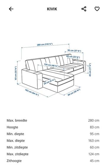 IKEA KIVIK bank - nette bekleding! - afbeelding 2 IKEA KIVIK bank - nette bekleding! - afbeelding 2