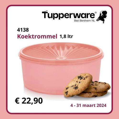 TUPPERWARE koektrommel sterdeksel zonnetrommel NIEUW, Huis en Inrichting, Keuken | Tupperware, Nieuw, Overige typen, Ophalen of Verzenden