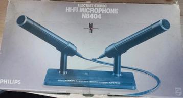 Philips hi fi microfoon set N804 (compleet)