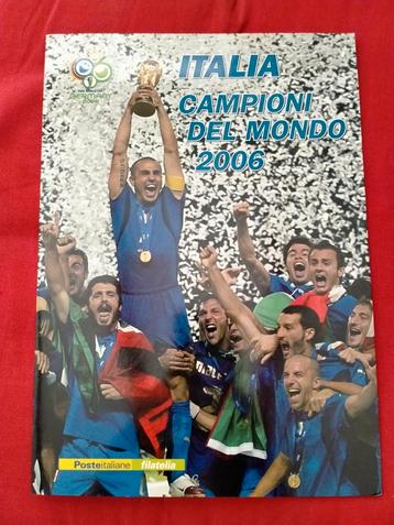 ITALIË Voetbal WK 2006 FDC en velletje zegels