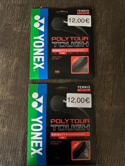 Yonex Poly Tour Tough, 1.25mm, 12 Meter..NIEUW!!, Sport en Fitness, Tennis, Nieuw, Grip of Snaar, Overige merken, Ophalen of Verzenden