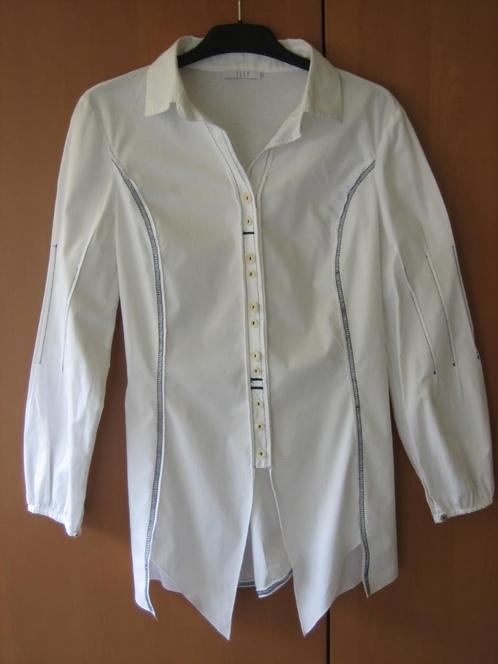 Prachtige witte tuniek-blouse van ELLY ITALIA, S snazzeys, Kleding | Dames, Blouses en Tunieken, Nieuw, Maat 36 (S), Wit, Verzenden