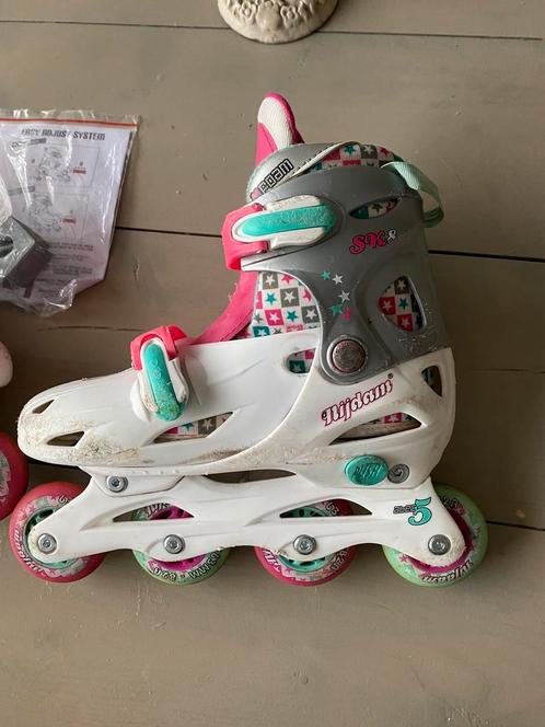 Meegroei nijdam inline skates skeelers maat 33-36, Sport en Fitness, Skeelers, Gebruikt, Overige typen, Overige merken, Kinderen