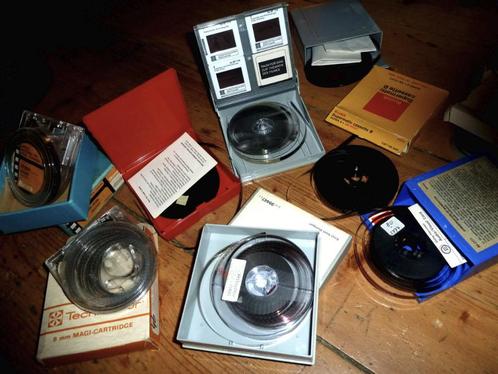 8mm film 9 stuks film - loops - diverse systemen, Audio, Tv en Foto, Filmrollen, 16mm film, Ophalen of Verzenden