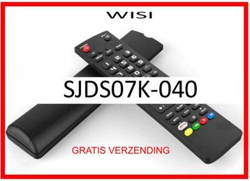 Vervangende afstandsbediening voor de SJDS07K-040 van WISI.