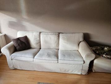 Ikea Ektorp bank, fauteuil & poef - set - afbeelding 2 Ikea Ektorp bank, fauteuil & poef - set - afbeelding 2