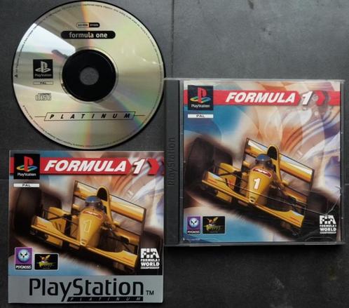 PS1 - Formula One - Playstation 1 F1 - Racing Game, Spelcomputers en Games, Games | Sony PlayStation 1, Zo goed als nieuw, Racen en Vliegen