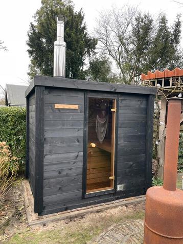 Black-edition Buitensauna tuinsauna sauna 215x147 aanbieding