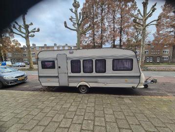 Hobby 520 caravan met grote voortent 1992
