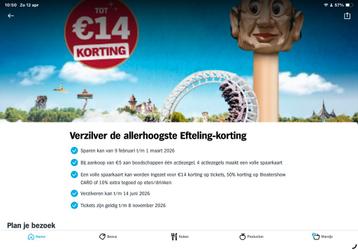 Efteling kortingskaarten