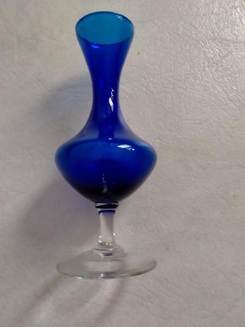 Vintage kobalt blauw vaasje, Antiek en Kunst, Antiek | Glas en Kristal, Ophalen