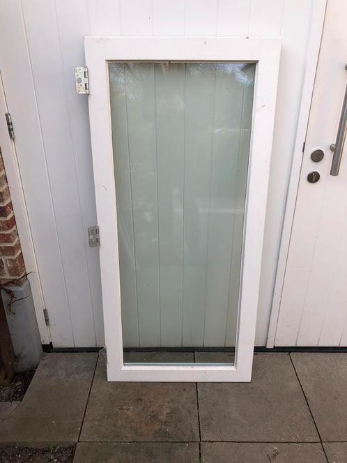 Hardhouten raam 1495x690mm, Doe-het-zelf en Verbouw, Glas en Ramen, Gebruikt, 120 tot 160 cm, Minder dan 80 cm, Dubbelglas, Ophalen