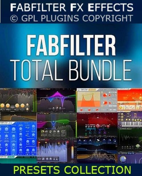 Fabfilter Total Bundle de beste FX Effects Plugins Collectie, Computers en Software, Audio-software, Nieuw, MacOS, Windows, Ophalen of Verzenden