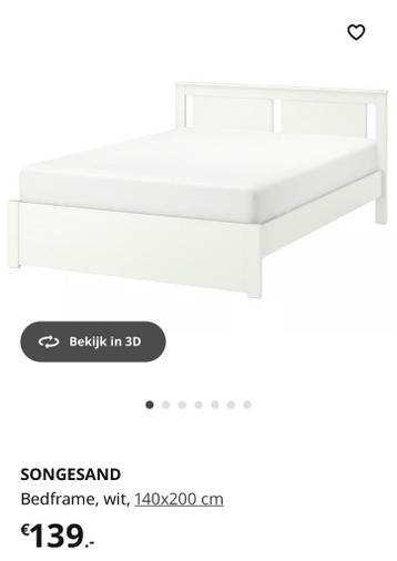 IKEA Songesand bed bedframe 140x200 - afbeelding 1 IKEA Songesand bed bedframe 140x200 - afbeelding 1