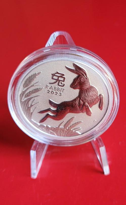 1 OZ LUNAR SERIES III RABBIT 2023 PLATINUM COIN, Postzegels en Munten, Munten | Afrika, Overige landen, Ophalen of Verzenden