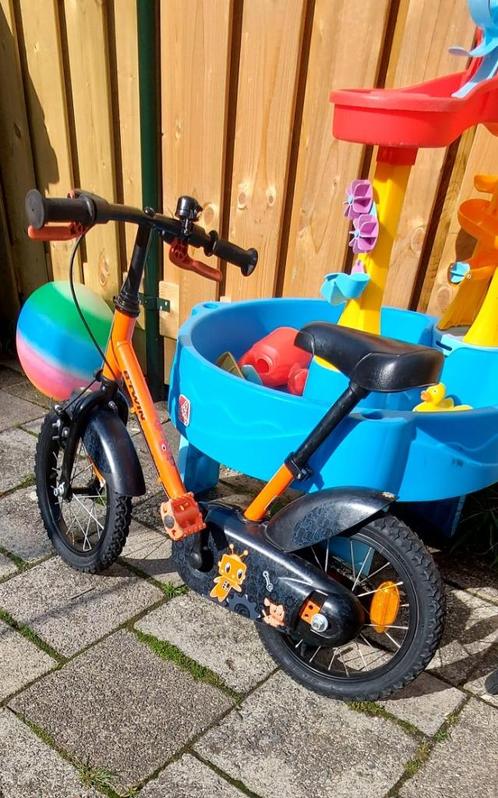 kinder fiets, Fietsen en Brommers, Fietsen | Kinderfietsjes, Gebruikt, Minder dan 16 inch, Zijwieltjes, Ophalen