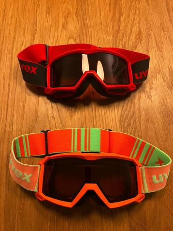 Oranje Uvex Flizz LG junior ski bril met S2 Lasergold lens