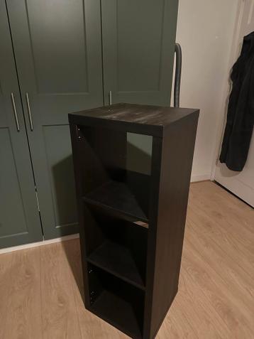 IKEA KALLAX 3 vakken zwart