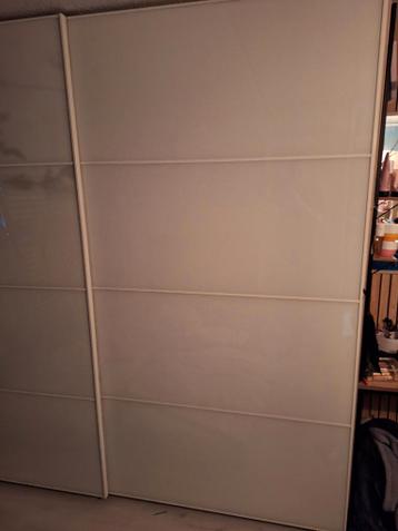 Ikea Pax Schuifdeuren 2.5m - Melkglas - afbeelding 5 Ikea Pax Schuifdeuren 2.5m - Melkglas - afbeelding 5