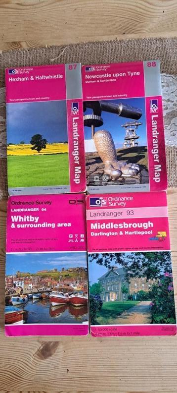 Ordnance Survey Middlesbrough, Newcastle, Hexham, Whitby