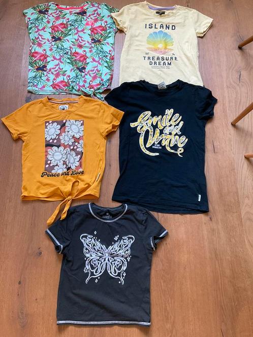 5 leuke t-shirts maat 140/146/152, Kinderen en Baby's, Kinderkleding | Maat 140, Gebruikt, Meisje, Shirt of Longsleeve, Ophalen of Verzenden