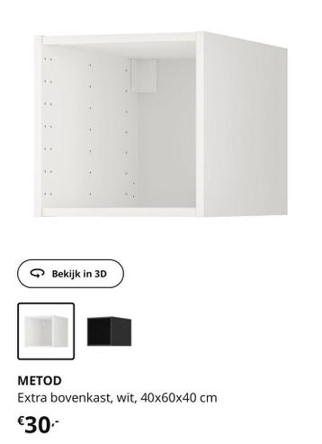 Keukenkast met Exceptionell keukenlade Ikea B40 D60 - afbeelding 1 Keukenkast met Exceptionell keukenlade Ikea B40 D60 - afbeelding 1