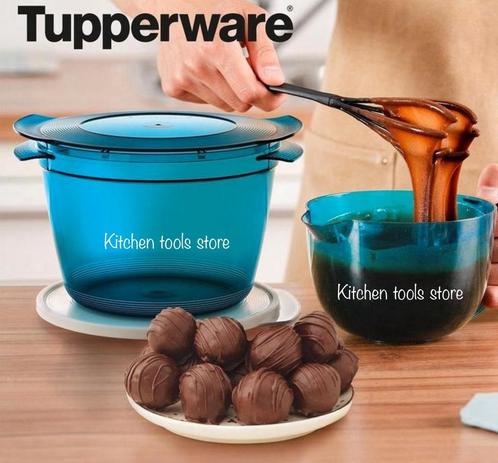 Tupperware Microcook 2,25L + schenkkan 1L + Gratis klopper, Huis en Inrichting, Keuken | Tupperware, Nieuw, Overige typen, Ophalen of Verzenden