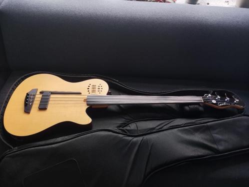 Godin A4 Ultra Fretless, Muziek en Instrumenten, Snaarinstrumenten | Gitaren | Bas, Zo goed als nieuw, Elektrisch, Fretloos, Ophalen of Verzenden