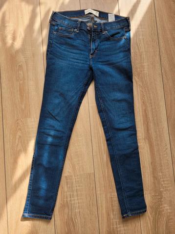 Jeans spijkerbroek donkerblauw 28 32 Abercrombie