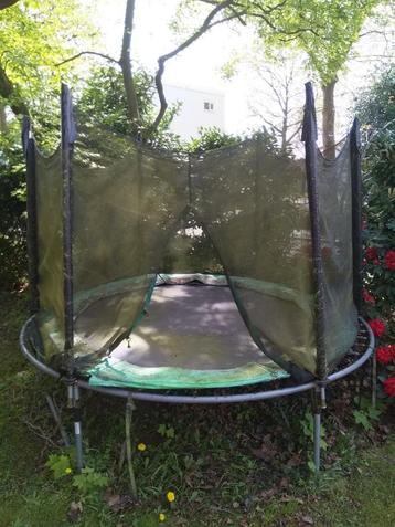 3m diameter trampoline met net en zijdbeschermer