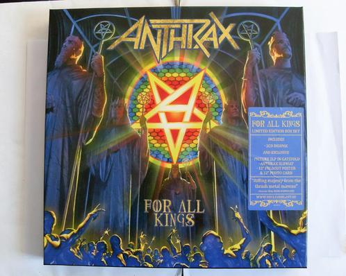 Anthrax - For All Kings Limited Edition Box Set Vinyl + CD, Cd's en Dvd's, Vinyl | Hardrock en Metal, Zo goed als nieuw, Ophalen of Verzenden