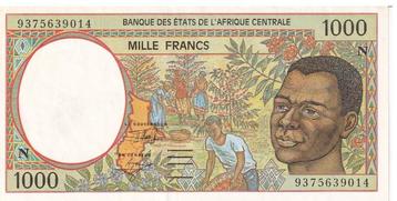 Equatoriaal Guinea, 1000 Francs, 1993, XF