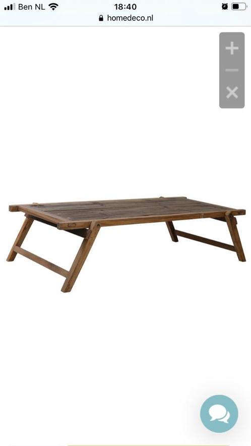 Grote robuuste bruin houten salontafel PRACHtIG MOOI, Huis en Inrichting, Tafels | Salontafels, Zo goed als nieuw, 50 tot 100 cm