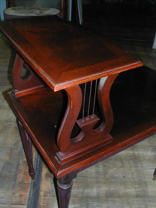 Antieke tafel muziektafel harpjes etagère planten opknapper, Antiek en Kunst, Antiek | Meubels | Tafels, Ophalen